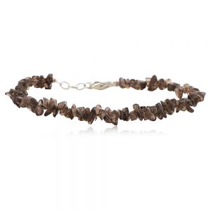 Natural Reiki Healing Crytal Smoky Quartz Semi Precious Stone Bracelet