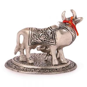 Decorative Metal Cow Calf