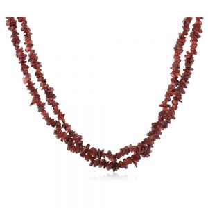 Natural Reiki Crystal Garnet Stone Semi Precious Inspiration Necklace