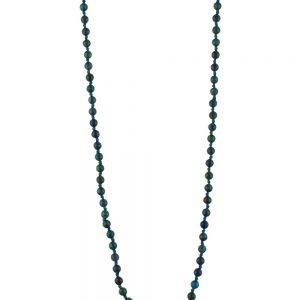 Natural Crystal Healing Blue Azurite Semi Precious Stone Necklace