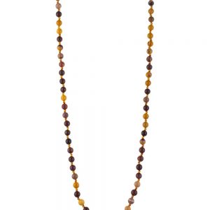 Natural Mookaite 32″ Round Bead Healing Reiki Crystal Stone Necklace