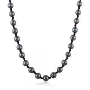 Natural Reiki Crystal Haematite Stone Semi Precious Re-energises Necklace