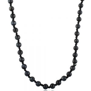 Natural Reiki Healing Blue Tiger Eye Semi Precious Stone Necklace