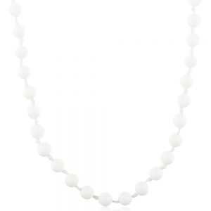 White Mother Of Pearl 32″ Healing Power Semi Precious Stone Necklace