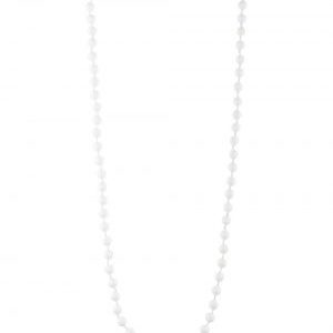White Mother Of Pearl 32″ Healing Power Semi Precious Stone Necklace