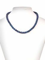 Blue Onyx Crystal Semi Precious Gemstone Necklace Suited For Any Dress