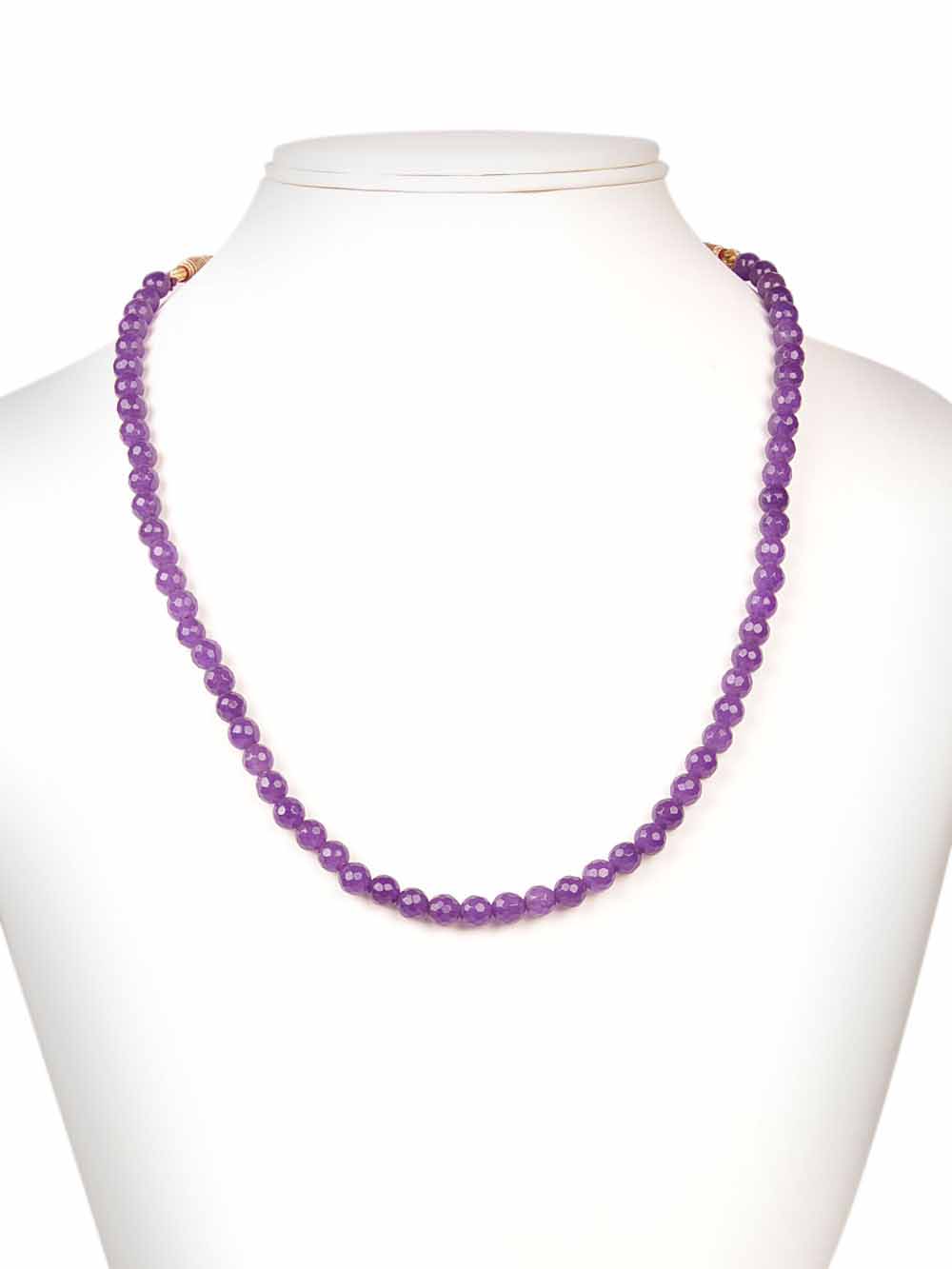 00068.jpg Genuine Purple Onyx Semi Precious Necklace For Stamina & Strength - Image 1