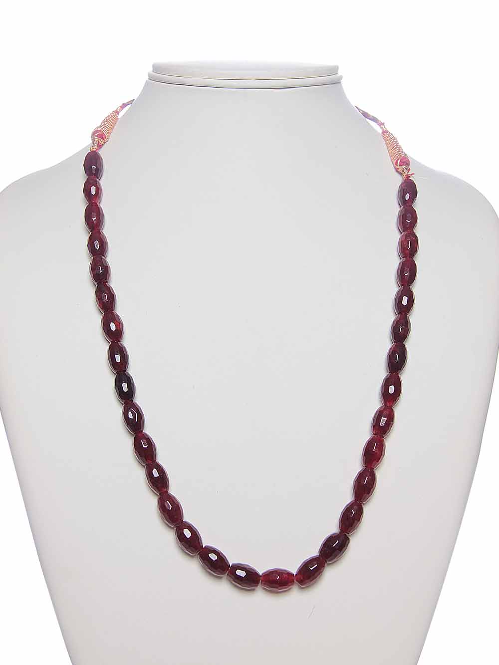 00092.jpg Natural Brown Jade Crystal Semi Precious Stone Necklace Encourages You - Image 1