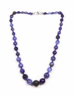 Healing Reiki Crystal Onyx Semi Precious Stone Graduation Necklace - Image 2