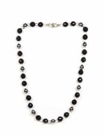 Onyx & Quartz Chakra Healing Semiprecious Stone Necklace Feels Secure - Image 2