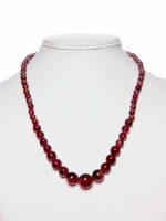Genuine Red Crystal Semi Precious Stone Beautiful Necklace Look Pretty