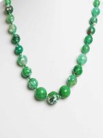 Genuine Green Onyx Heart Chakra Healing Semi Precious Stone Necklace - Image 2