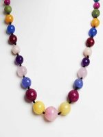 Natural Onyx Semi Precious Reiki Crystal Chakra Healing Stone Necklace - Image 2