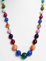 Natural Onyx Crytal Semi Precious Stone Spiritual Graduation Necklace - Image 2