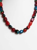 Reiki Crystal Chakra Healing Stone Semi Precious Onyx Tumble Necklace - Image 2