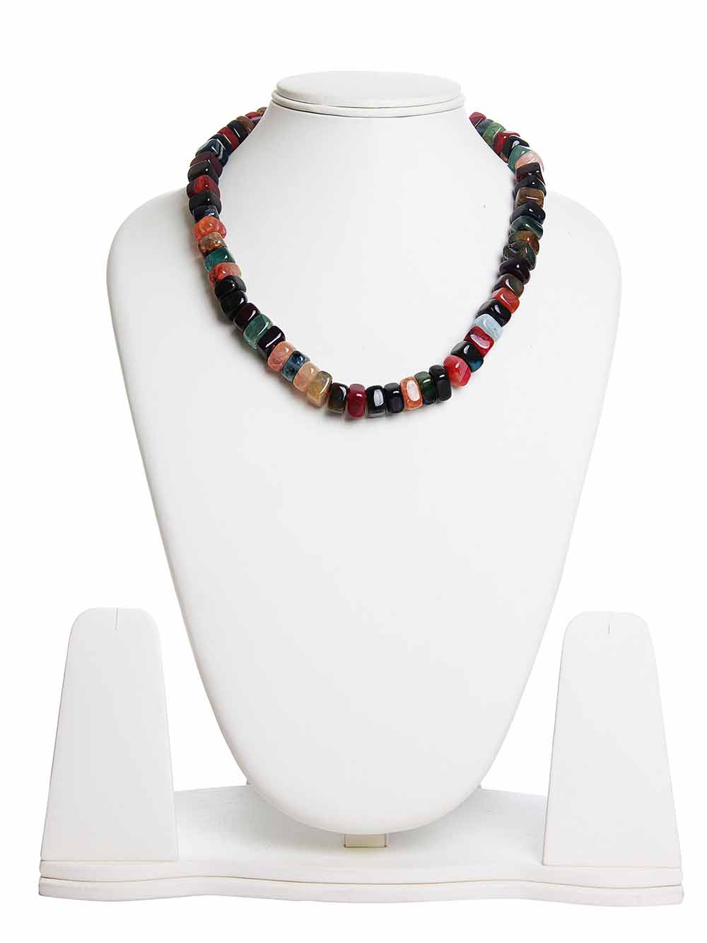 00317.jpg Semi Precious Onyx Tumble Reiki Crystal Chakra Healing Stone Necklaces - Image 1