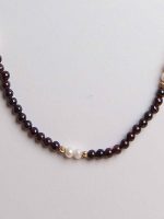 Genuine Healing Pearl & Garnet Stone Semi Precious Survival Necklace - Image 2