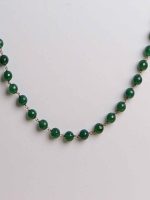 Green Onyx Reiki Crystal Chakra Healing Semi Precious Stone Necklace - Image 2
