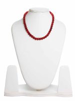 Semi Precious Red Onyx Reiki Crystal Chakra Healing Gemstone Necklace