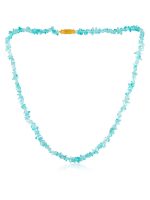 Genuine Reiki Chakra Apatite Semi Precious Stone Necklace For Calcium