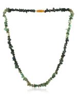 Genuine Reiki Healing Emrald Semi Precious Stone Necklace Healthy Skin