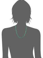 Natural Reiki Crystal Green Onyx Chips Semi Precious Stone Necklace - Image 3