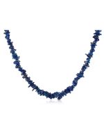 Genuine Blue Reiki Crystal Lapis Lazuli Semi Precious Stone Necklace - Image 2
