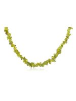 Natural Green Peridot Reiki Crystal Semi Precious Stone Necklace - Image 2