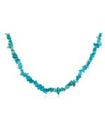 Genuine Healing Crystal Blue Turquoise Precious Stone Chips Necklace - Image 2