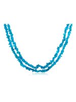 Genuine Crystal Apatite Semi Precious Stone Necklace For Throat Chakra - Image 2