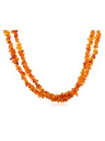 Genuine Crystal Reiki Carnelian Semi Precious Stone Necklace For Peace - Image 2