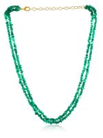 Genuine Healing Crystal Green Onyx Chips Semi Precious Stone Necklace