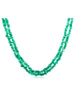 Genuine Healing Crystal Green Onyx Chips Semi Precious Stone Necklace - Image 2