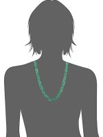Genuine Healing Crystal Green Onyx Chips Semi Precious Stone Necklace - Image 3