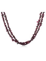 Genuine Healing Reiki Garnet Stone Semi Precious Survival Necklace - Image 2