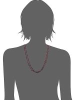 Genuine Healing Reiki Garnet Stone Semi Precious Survival Necklace - Image 3