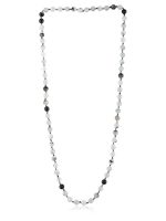 Natural Black Tourmaline Healing Crytal Semi Precious Stone Necklace