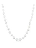 Genuine Howlite 32” Semi Precious Stone Round Bead Necklace - Image 2