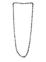 Agate Round Bead Mala Necklace Physical Strength & Emotional Security