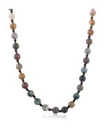 Agate Round Bead Mala Necklace Physical Strength & Emotional Security - Image 2
