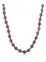 Genuine Crystal Pink Lepidolite Semi Precious Stone Passion Necklace - Image 2