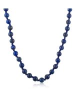 Genuine Crystal Blue Lapis Lazuli Semi Precious Stone Passion Necklace - Image 2