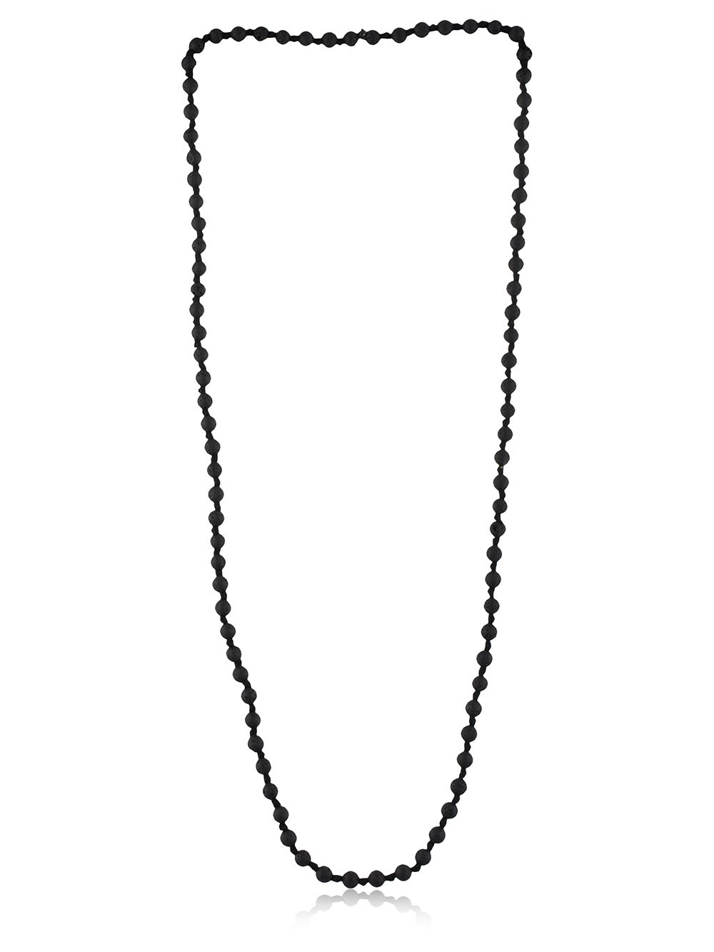 00508.jpg Genuine Crystal Black Lava Rock Semi Precious Stone Passion Necklace - Image 1