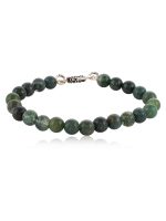 Genuine Reiki Chakra Healing Moss Agate Semi Precious Stone Bracelet