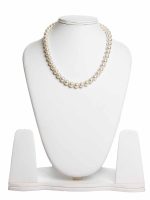 Original White Healing Crystal Pearl Semi Precious Gemstone Necklace