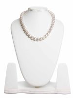 Natural White See Shell Pearl Crytal Semi Precious Gemstone Necklace