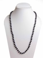 7 Chakra Round Bead Blue Sunstone Stone Crystal Semi Precious Necklace