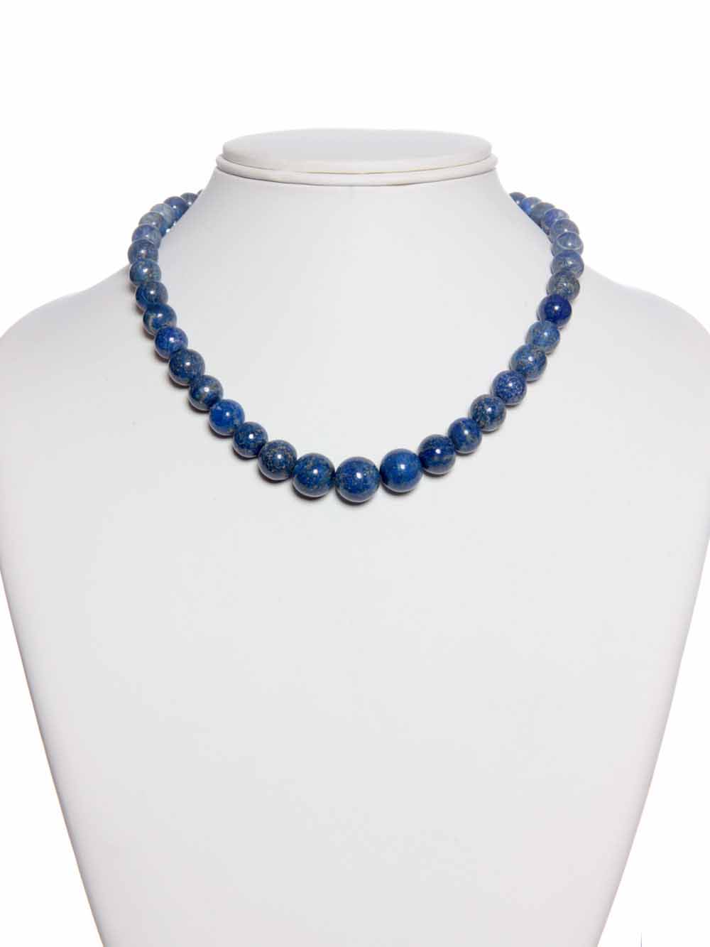 1-64.jpg Genuine Blue Lapis Lazuli Crystal Semi Precious Gemstones Necklace - Image 1