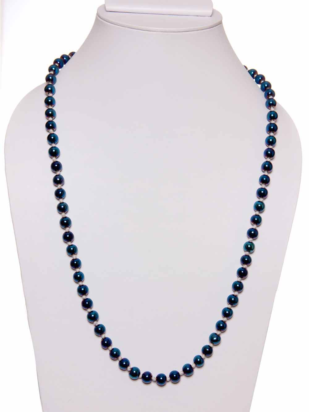 1-72.jpg Certified Round Beads Multi Chrysoprase Stone Semi Precious Necklace - Image 1