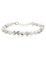 Genuine Healing Howlite Stone Semi Precious Overactive Mind Bracelet